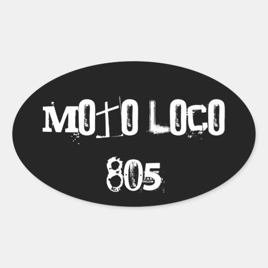 Moto Loco "805" Sticker (Voorkant)