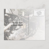 Moto-moto personnalisée Enregistrer la date Carte (Dos)