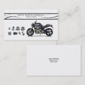 Moto partie le carte de visite élégant (Devant / Derrière)