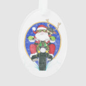 Moto Père Noël et Ami (dos)