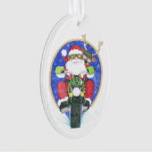 Moto Père Noël et Ami (devant)