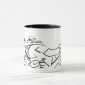 Moto Racing Street Vélo Mug (Centre)