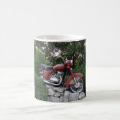 Moto rétro classique Mug blanc (Centre)