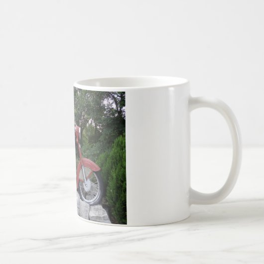 Moto rétro classique Mug blanc (Droite)