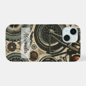 Moto rétro unique avec boîtier de téléphone pour e (Verso Horizontal)