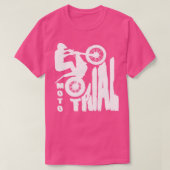 Moto Trial Fiets Motorfiets TShirt (Design voorkant)