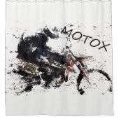 Moto-x Race Douchegordijn (Voorkant)