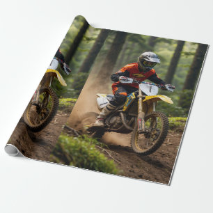 Moto-xing - Motocross-racisme Cadeaupapier