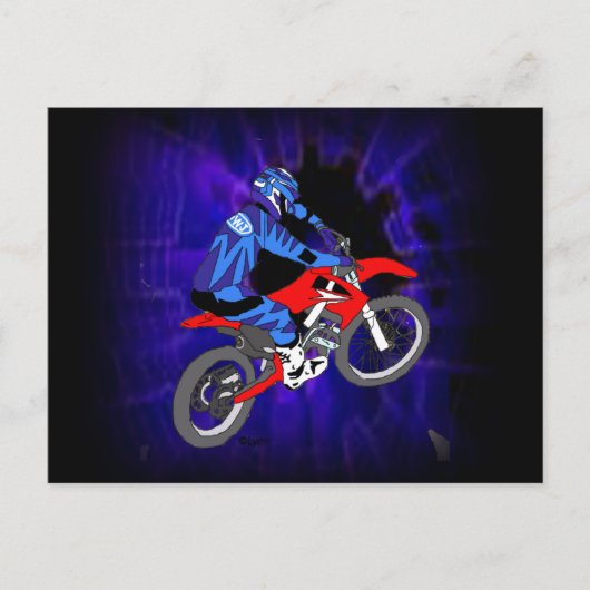 Motocross 203 briefkaart (Voorkant)