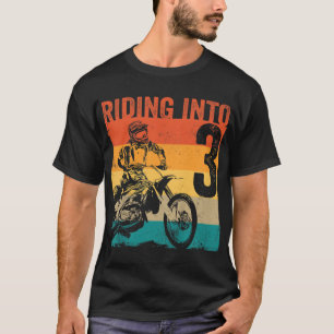 Motocross 3 jaar oud Dirt Bike 3e verjaardagsfeest T-shirt