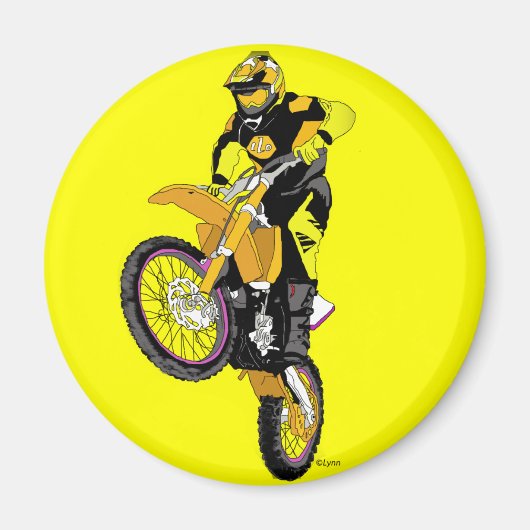 Motocross 400 magneet (Voorkant)