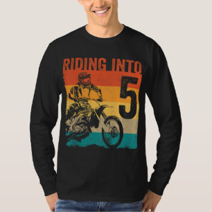 Motocross 5 jaar oude Dirt Bike 5th Birthday T-shirt