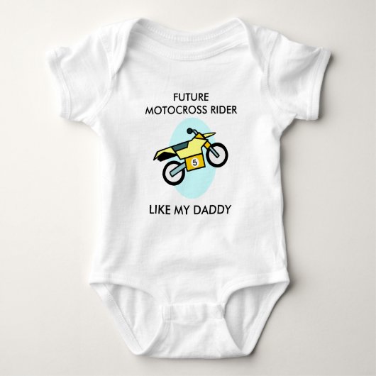 Motocross Baby Body Romper (Voorkant)