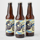 Motocross Bier Etiket (Flessen)