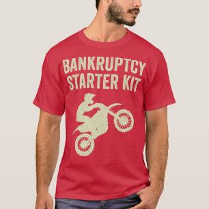 Motocross Biker Dirt Bike Motorbike Faillissement T-shirt