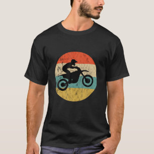 Motocross Biker Retro Sunset Enduro Superm T-shirt