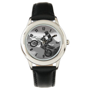 Motocross Biker - Rocky Mountains Horloge