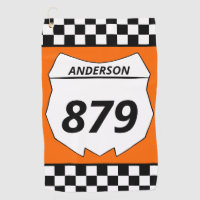 Motocross Bord Aangepast vuilnummer bij Oranje