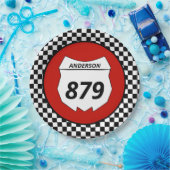 Motocross Bord Aangepast vuilnummer bijsnijden op (Feest)