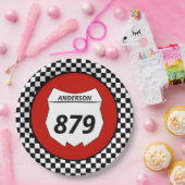 Motocross Bord Aangepast vuilnummer bijsnijden op (Feest)