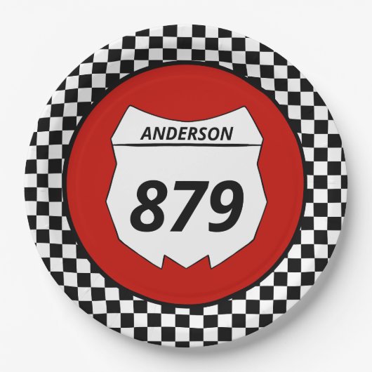 Motocross Bord Aangepast vuilnummer bijsnijden op (Voorkant)