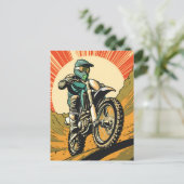 Motocross Briefkaart (Staand voorkant)