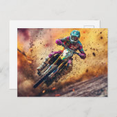 Motocross Briefkaart (Voorkant / Achterkant)
