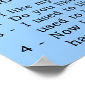 Motocross Conversations Funny Dirt Bike Poster Sig (Coin)