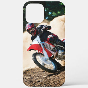 Motocross-coureur werkkussen iPhone 12 pro max hoesje
