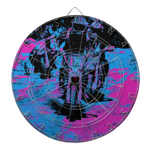 Motocross Dirt-Bike Champion Racer Dartbord
