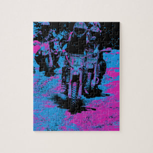 Motocross Dirt-Bike Champion Racer Legpuzzel