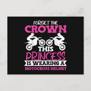 Motocross Dirt Bike Meisje Briefkaart