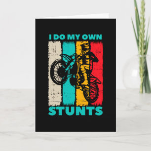 Motocross Dirt Bike Own Stunts Biker Gifts Kaart
