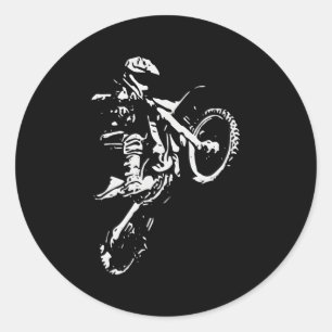 Motocross Dirt Bike Ronde Sticker