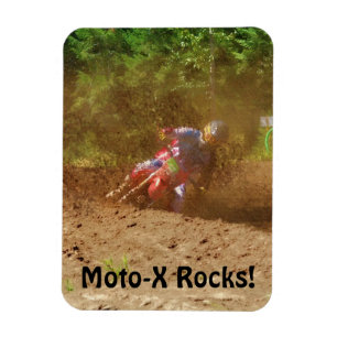 Motocross Dirt-Racer Sports Art Magnet Magneet
