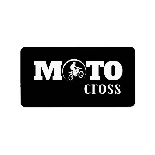 Motocross Etiket (Voorkant)