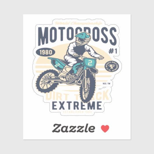 Motocross Extreme Dirt Track Sticker (Vel)