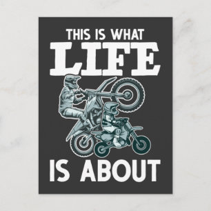 Motocross familie vader Son Dirt Bike Briefkaart