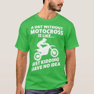 Motocross-fiets motorfiets t-shirt