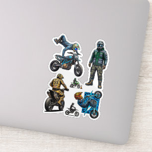 Motocross Futuristische Supermoto Techwear Sticker