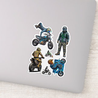 Motocross Futuristische Supermoto Techwear Sticker