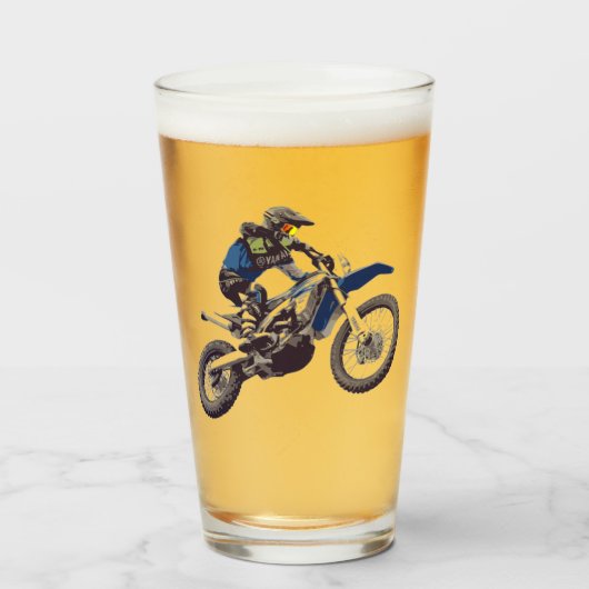 Motocross Glas (Voorkant gevuld)