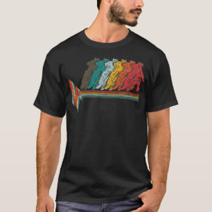  Motocross hartslag Retro DirtBike voor T-shirt