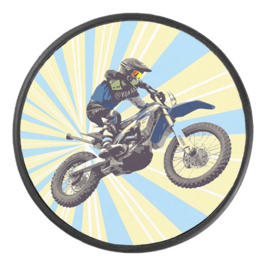 Motocross Hockey Puck (Voorkant)