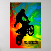 Motocross in Solar meltdown Poster (Voorkant)