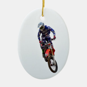Motocross Keramisch Ornament