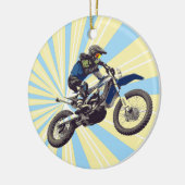 Motocross Keramisch Ornament (Links)