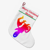 Motocross Kerstsok (Voorkant (Hangend))