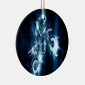 Motocross-kerstversiering Keramisch Ornament (Rechts)