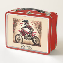 Motocross Kidd gepersonaliseerde lunchbox